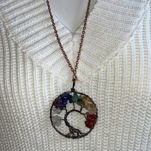 Chakra Tree of Life Pendant Necklace